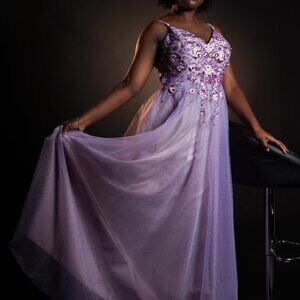Formal Purple Princess Prom Dress